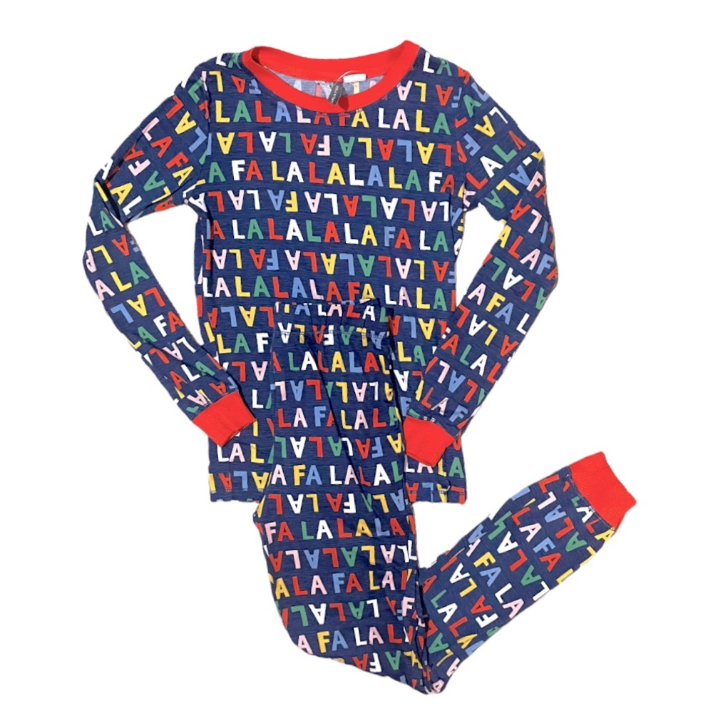 Jaclyn Smith Kids Youth Multicolor Christmas Lights 2pc Pajama Pant & Shirt Set